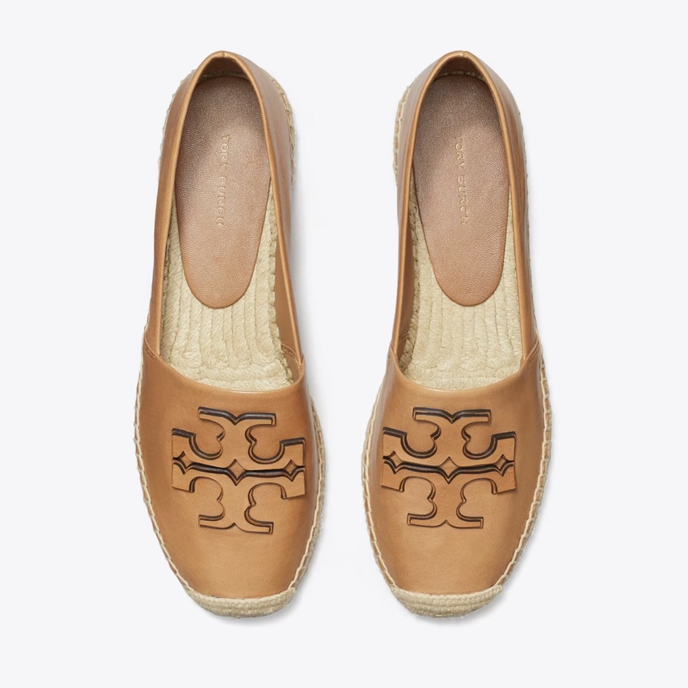 Tory Burch Brown Espadrille Loafers